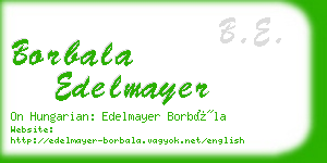 borbala edelmayer business card